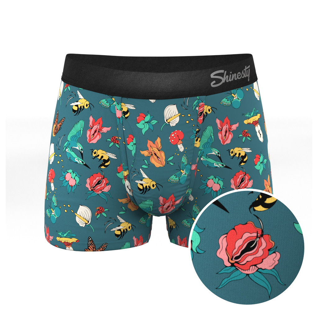 The Pollination Station | Birds and Bees Ball Hammock® Pouch Trunks Underwear - Shinesty