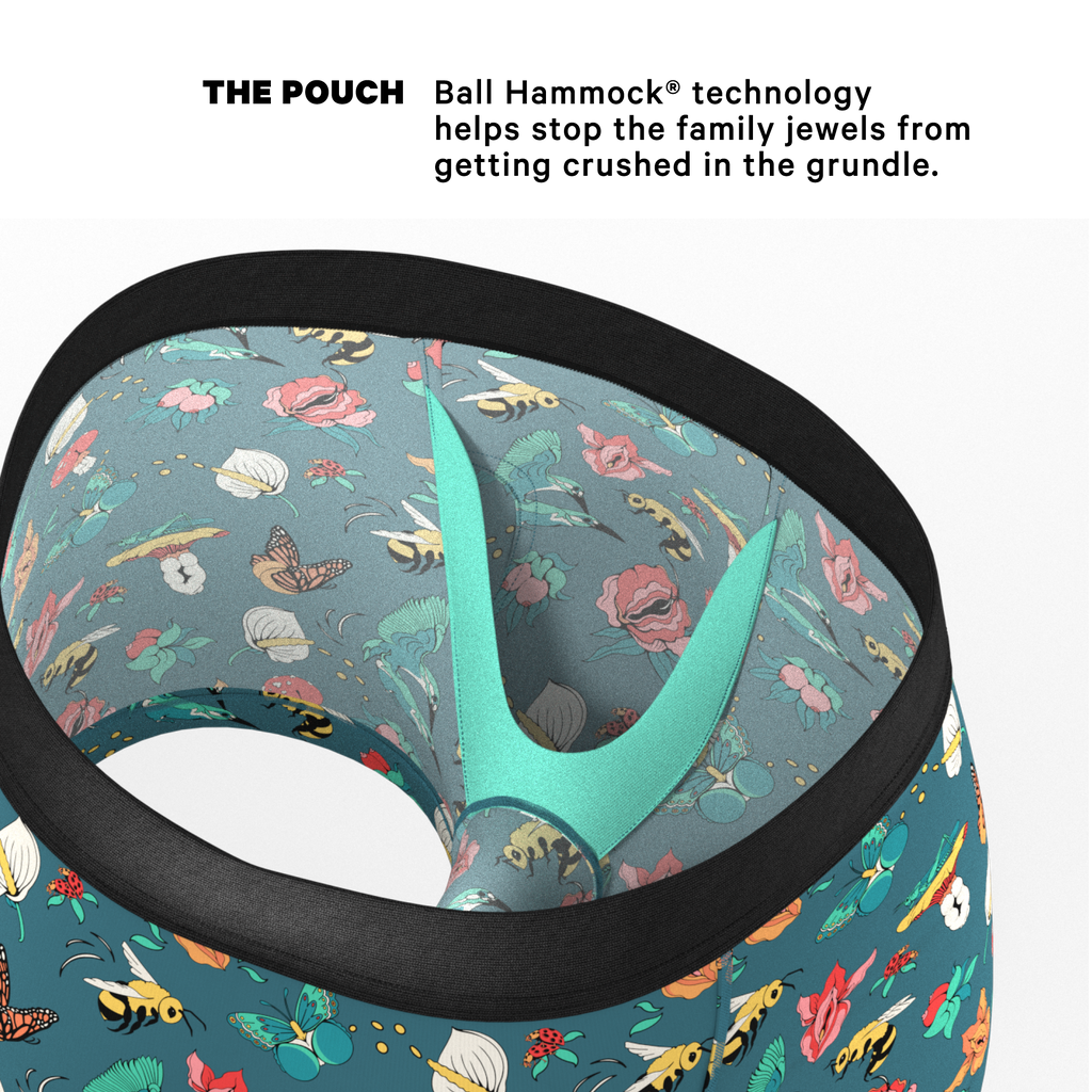 The Pollination Station | Birds and Bees Ball Hammock® Pouch Trunks Underwear - Shinesty