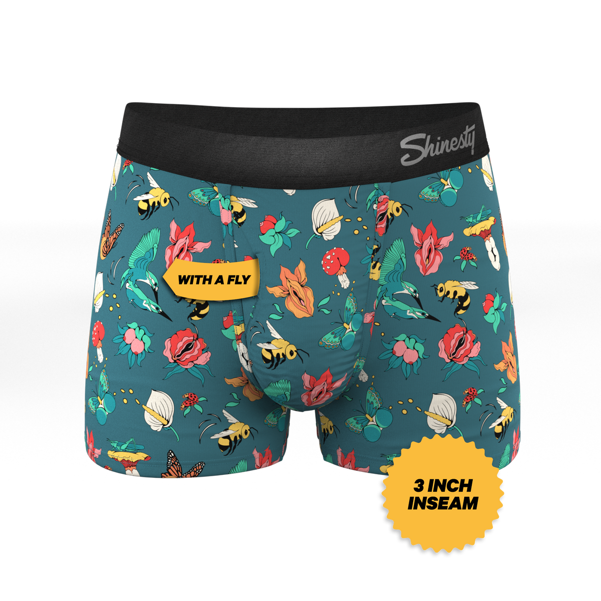 The Pollination Station | Birds and Bees Ball Hammock® Pouch Trunks Underwear - Shinesty