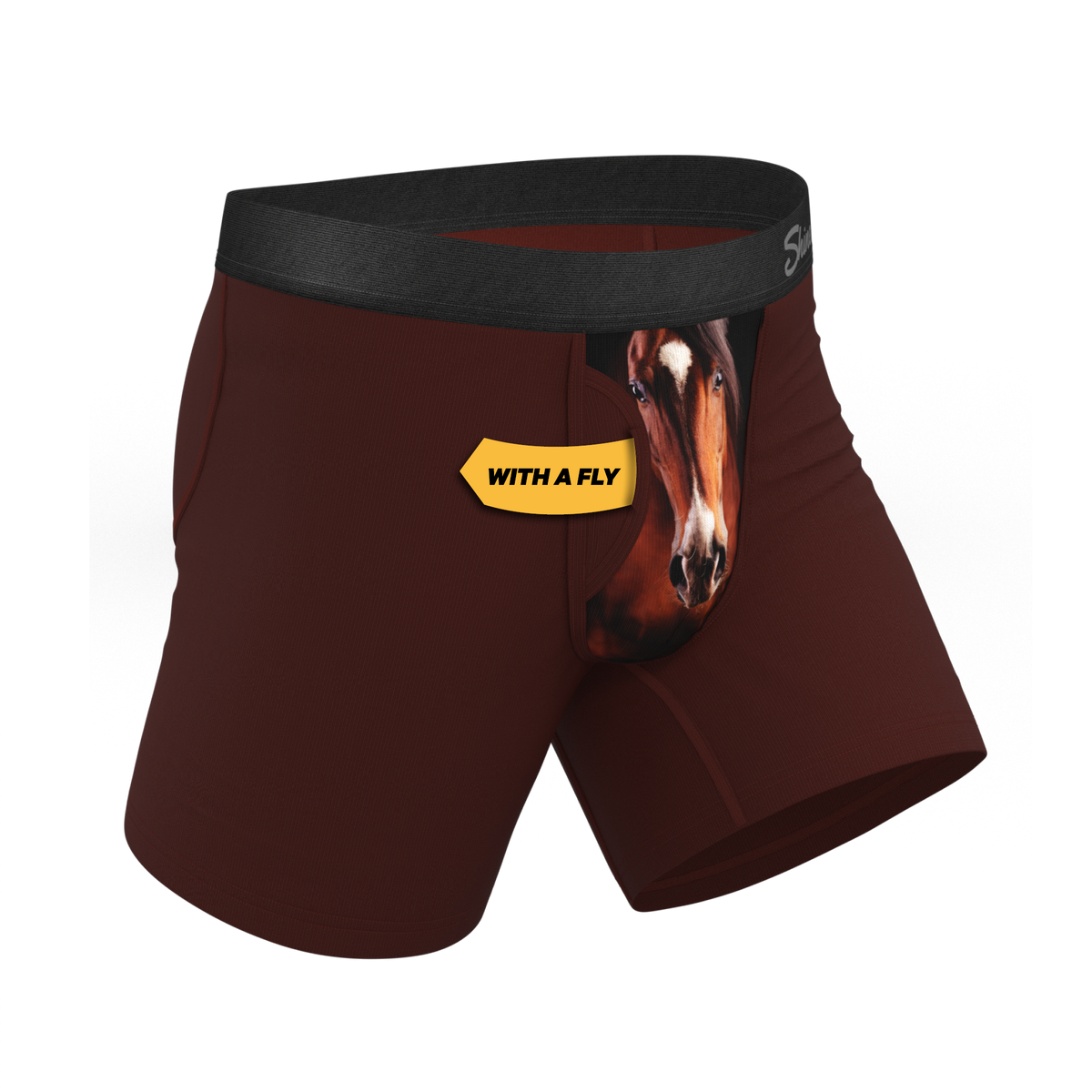 The Pony Express | Horse Ball Hammock® Pouch Underwear With Fly - Shinesty