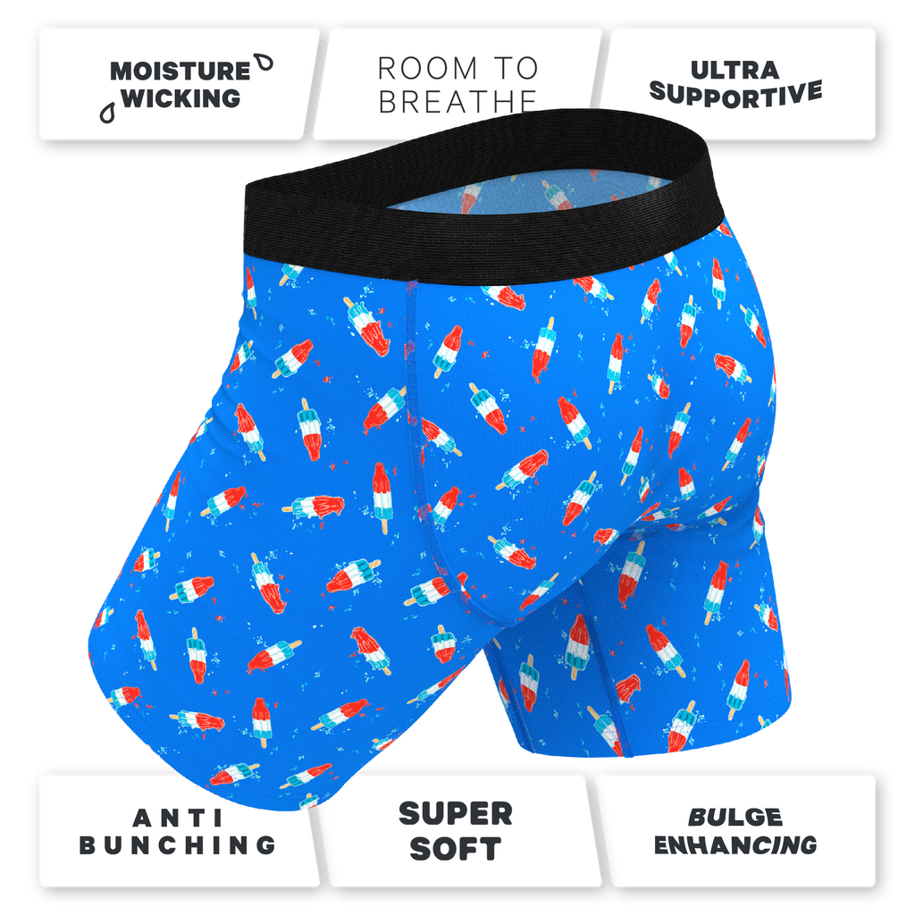 The Popsicle Stick Apex | USA Popsicle Ball Hammock® Boxer - Long Leg - Shinesty