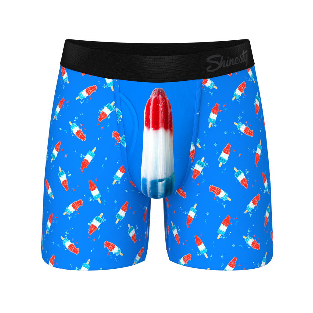 The Popsicle Stick Apex | USA Popsicle Ball Hammock® Pouch Underwear With Fly - Shinesty