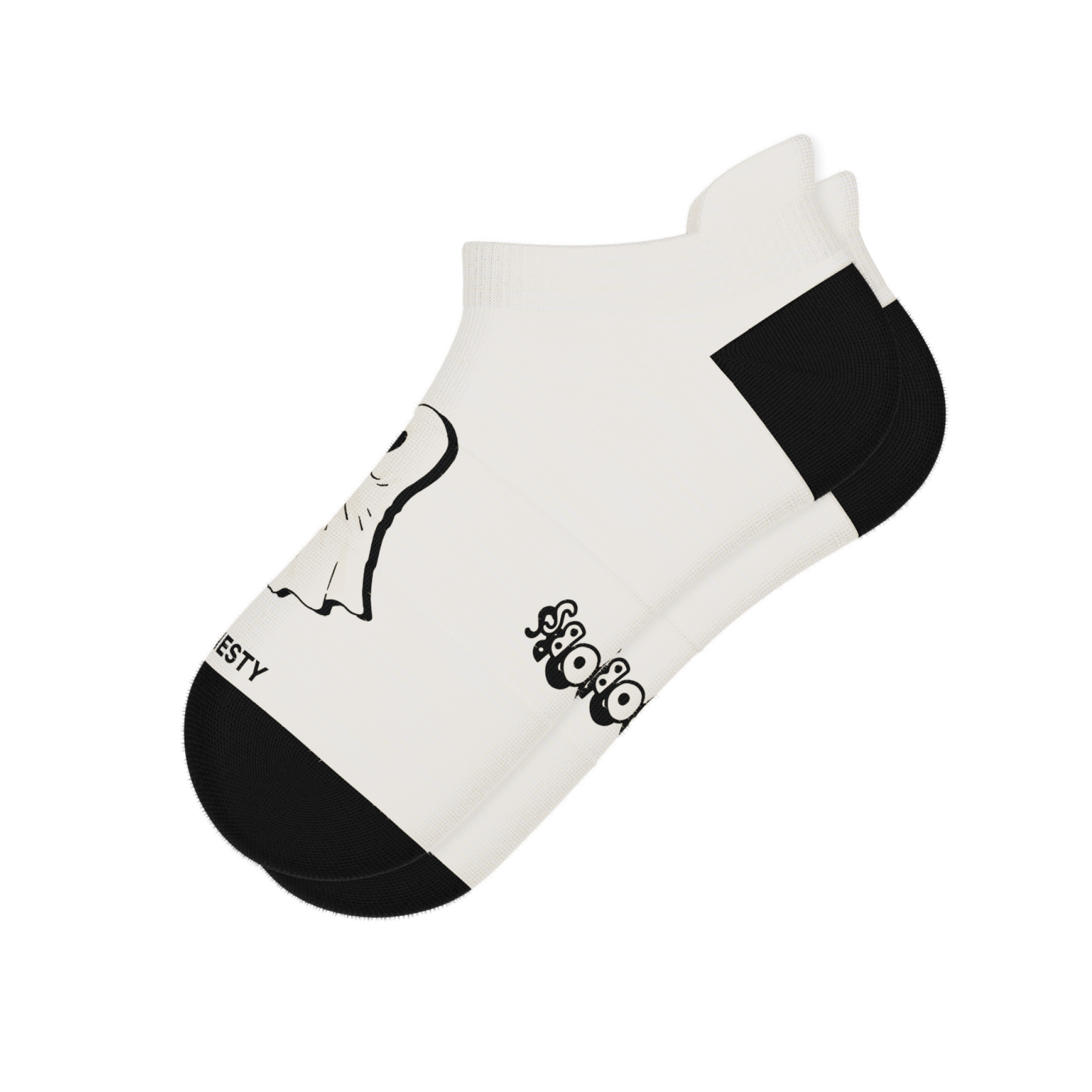 The Possessed Chest | Ghost Heel Hammock™ Ankle Socks - Shinesty