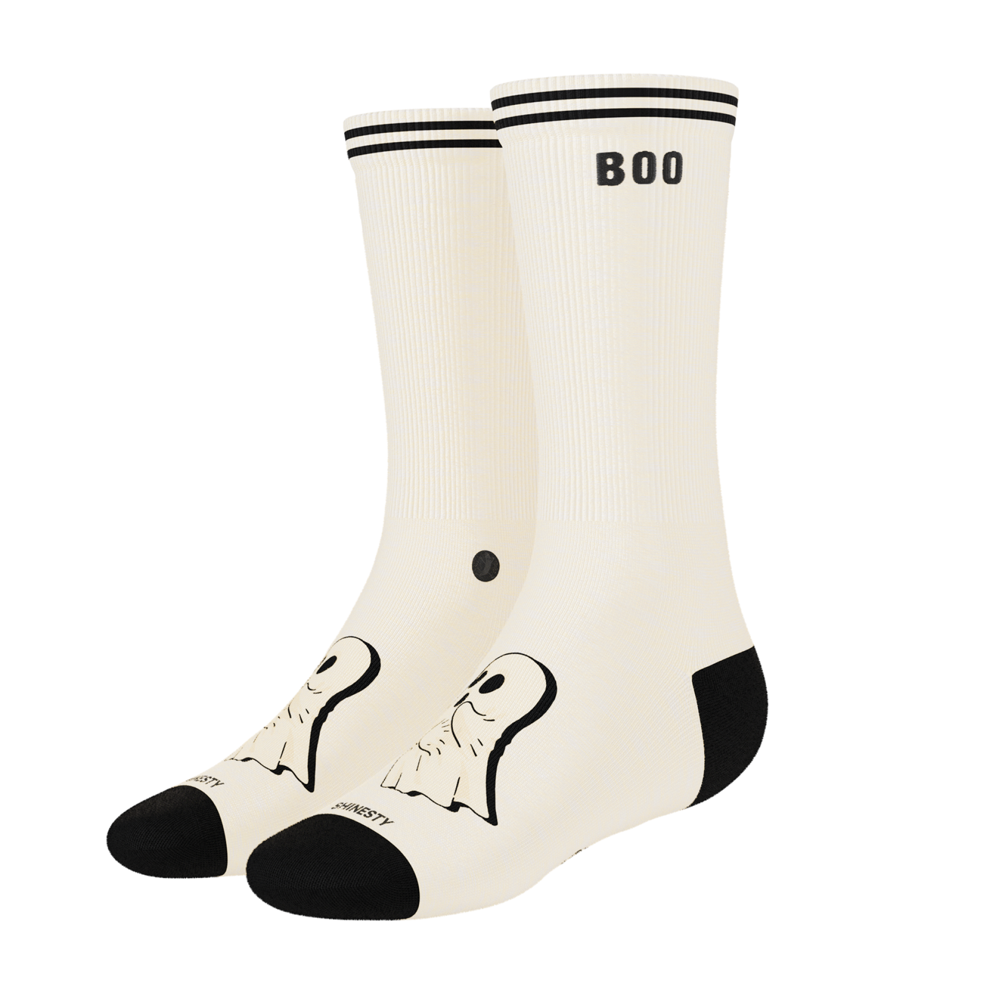The Possessed Chest | Ghost Heel Hammock™ Crew Socks - Shinesty