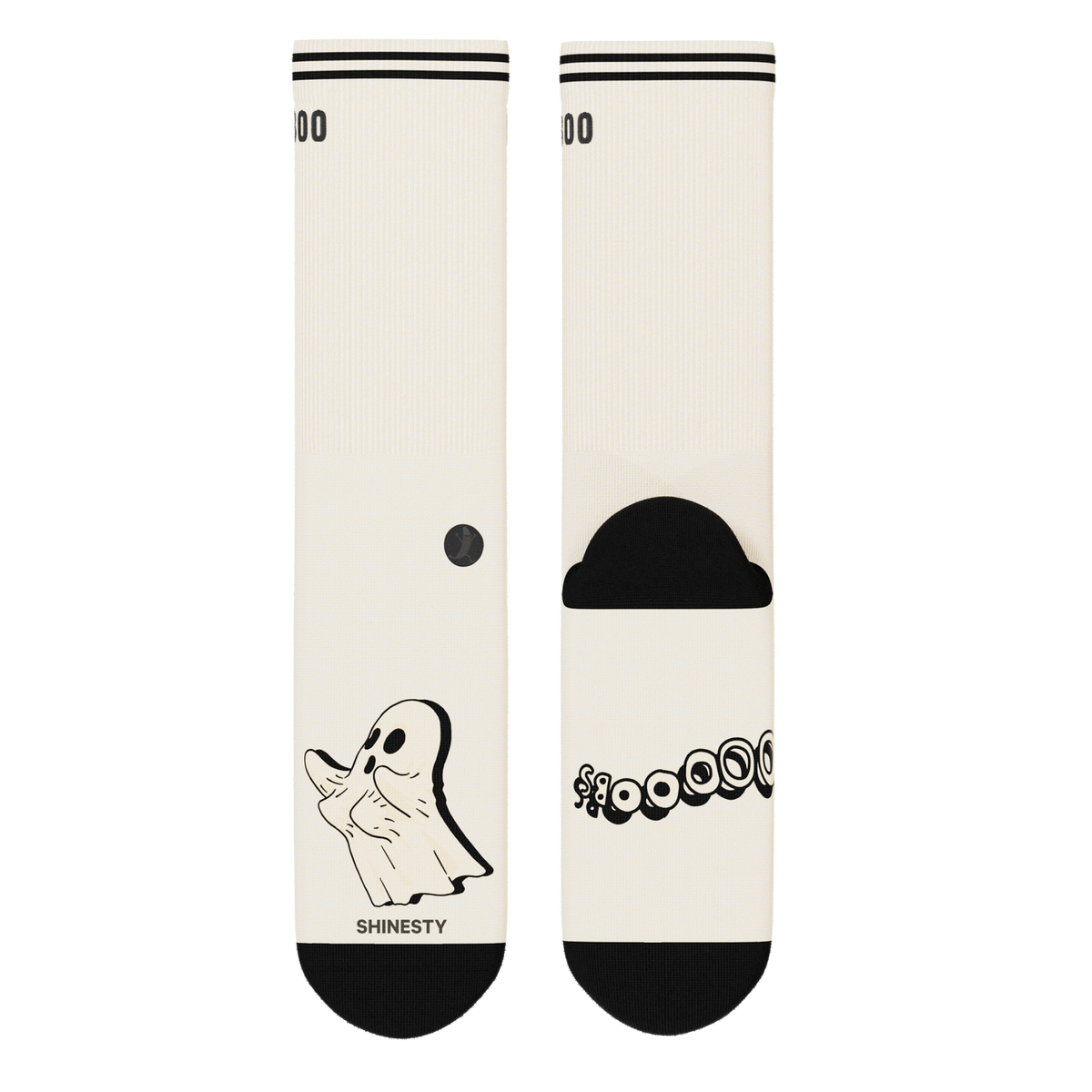 The Possessed Chest | Ghost Heel Hammock™ Crew Socks - Shinesty