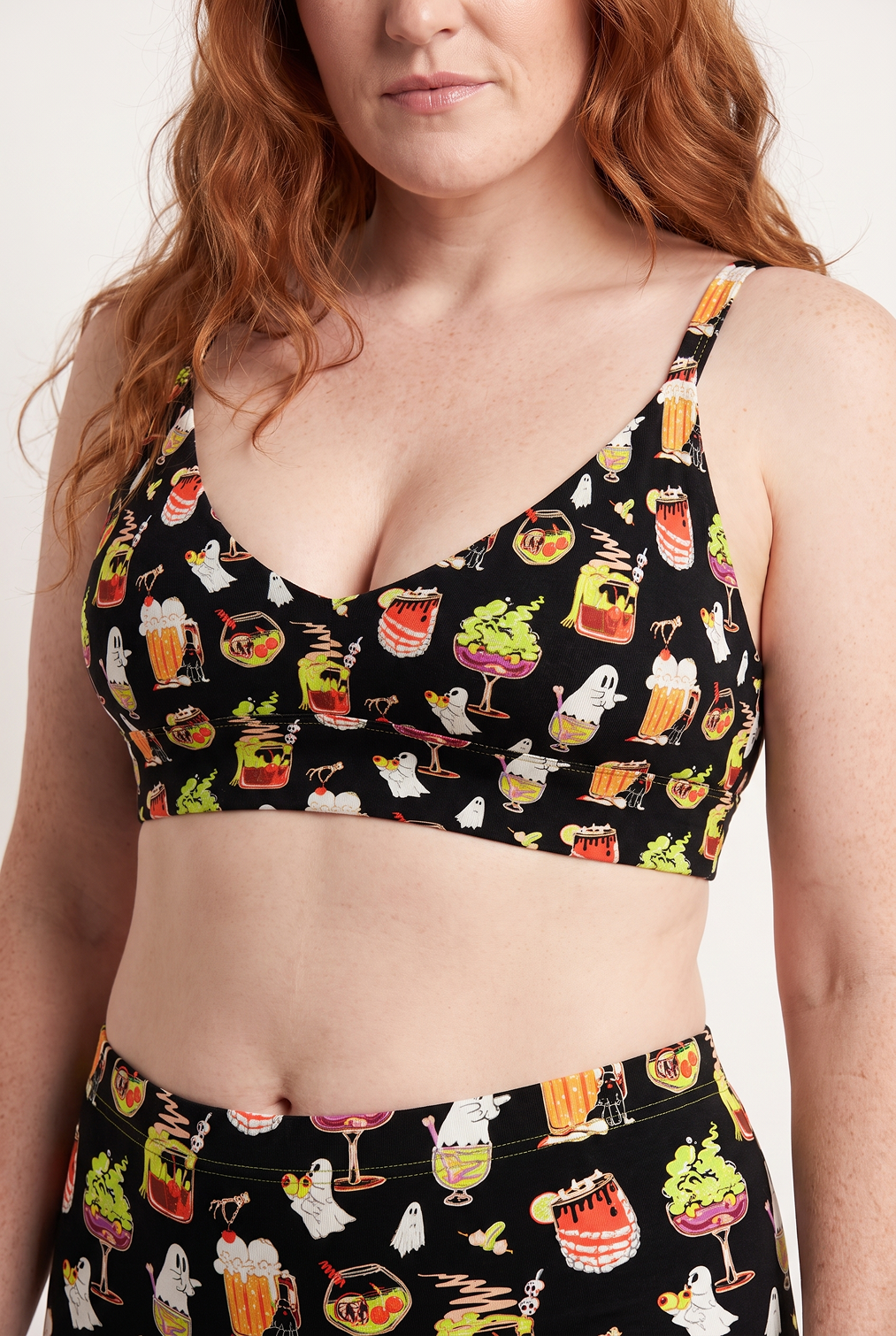 The Potions Pub | Halloween Cocktail Boob Hammock™ Plunge Bralette - Shinesty