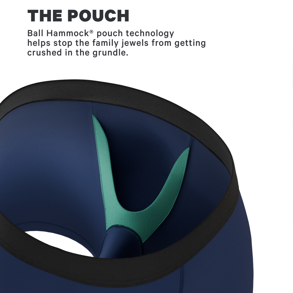 The Big Blue | Navy Fart Proof Ball Hammock® Pouch Underwear - Shinesty