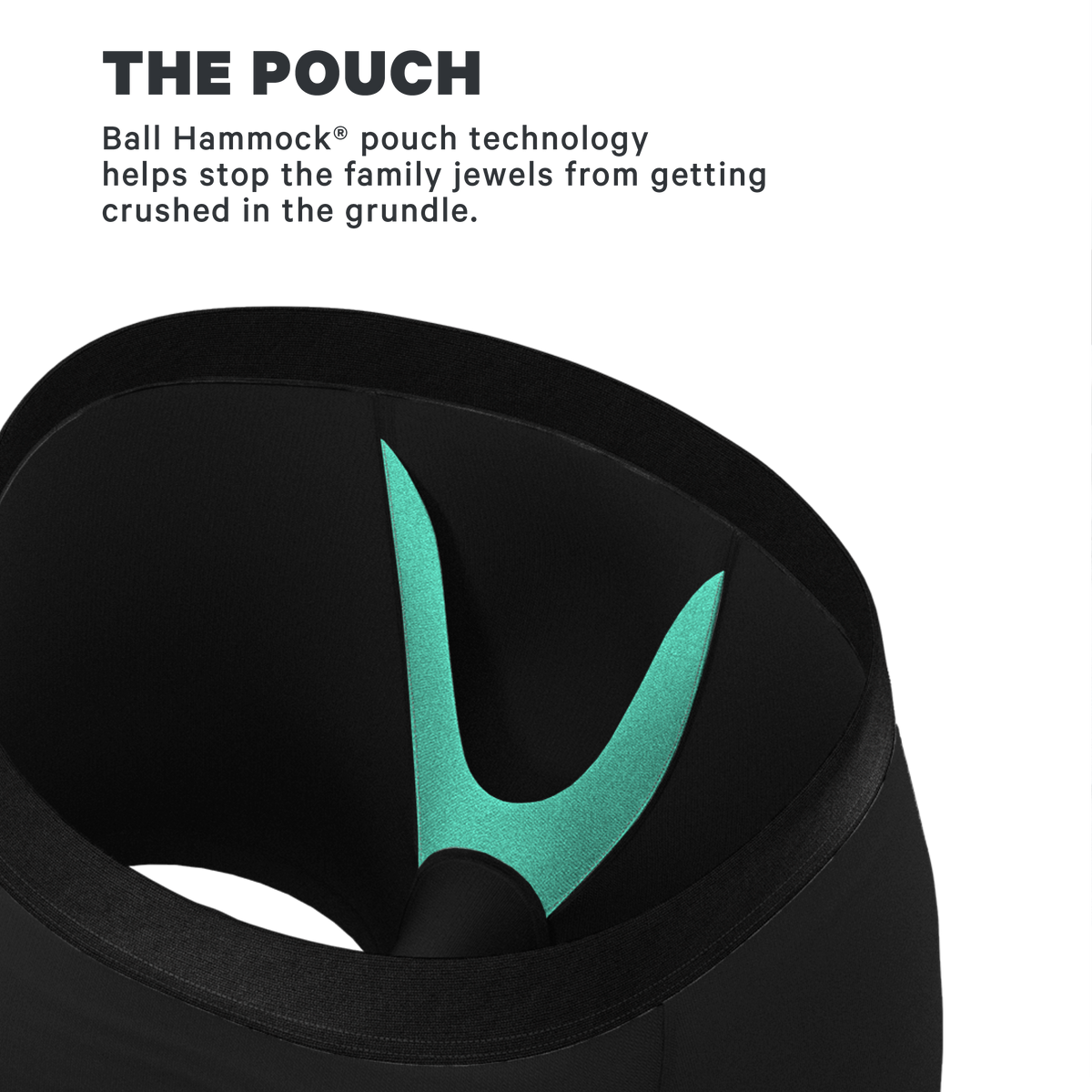 The Threat Level Midnight | Black Fart Proof Ball Hammock® Pouch Underwear - Shinesty