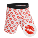 The Pucker Up | Lipstick Kiss Ball Hammock® Boxer - Long Leg - Shinesty