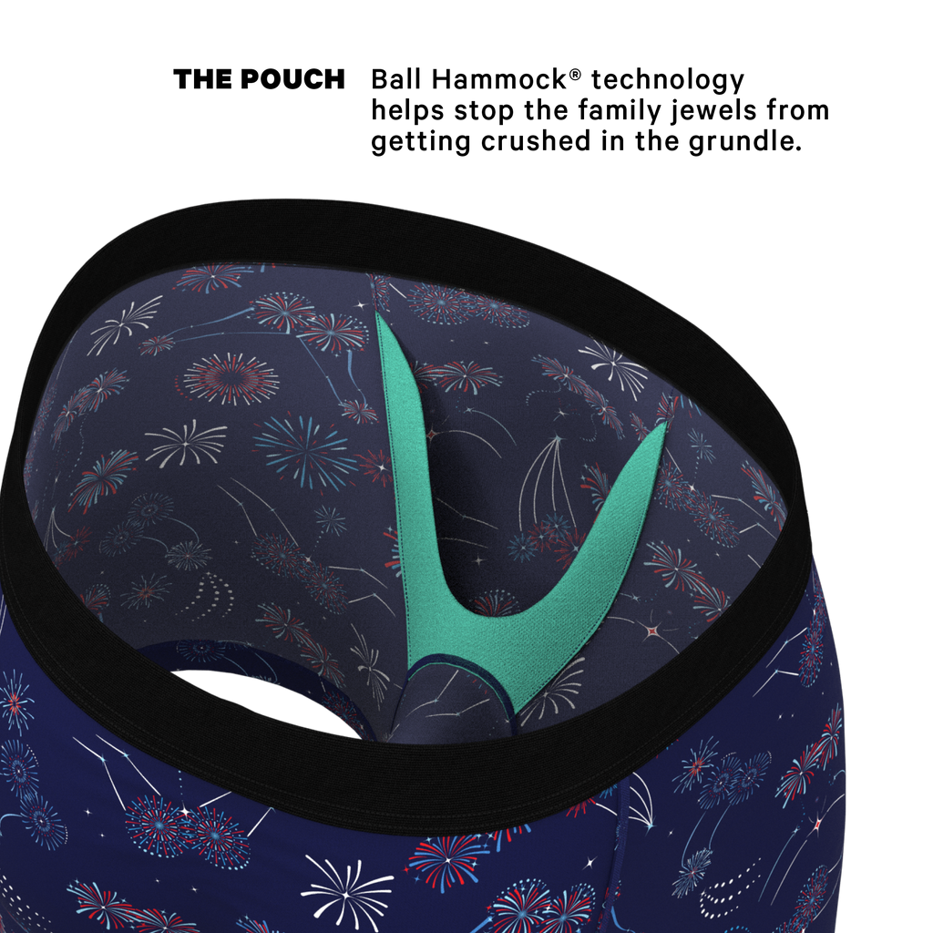 The Pyrotecnips | Naughty Fireworks Ball Hammock® Pouch Underwear - Shinesty