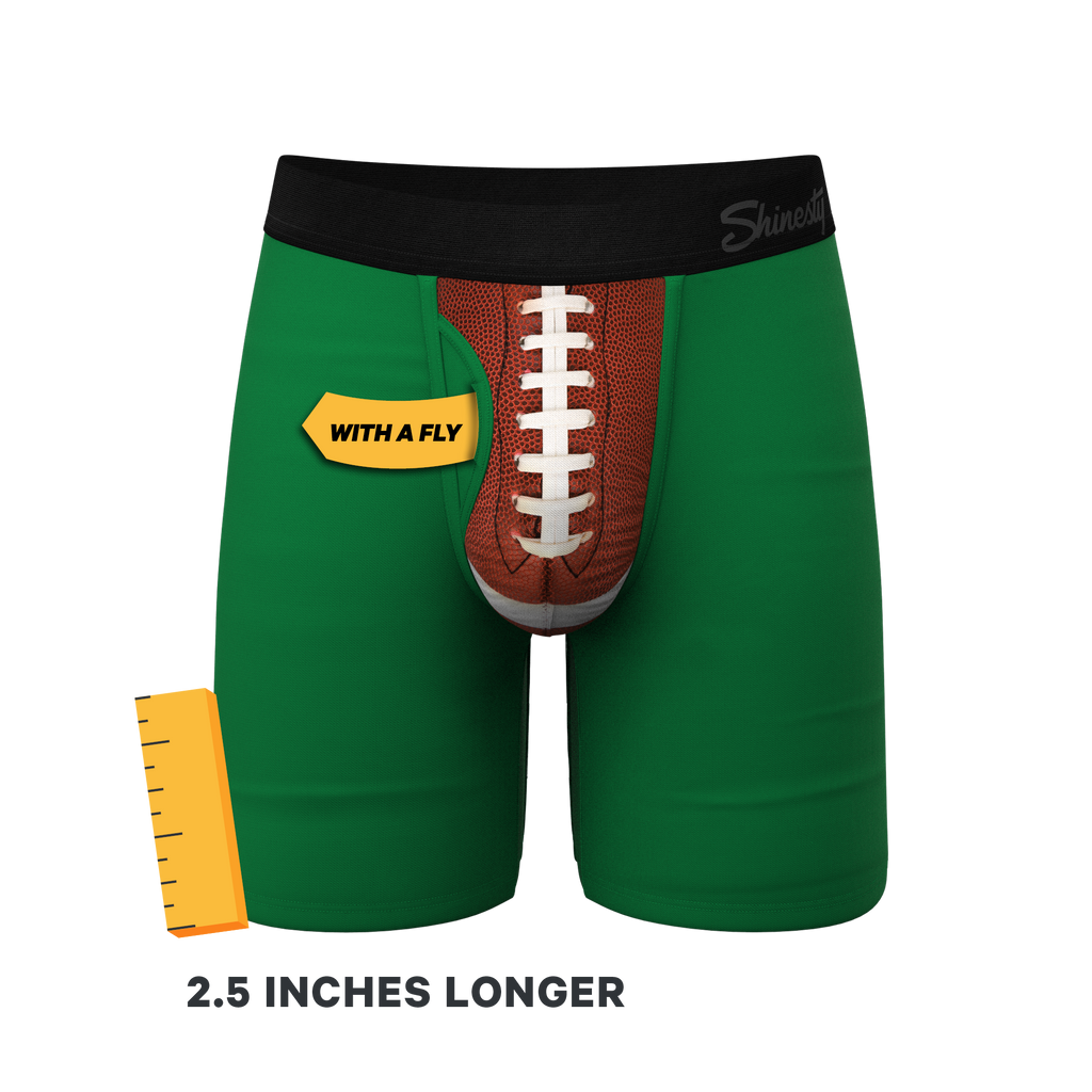 The Quarterback Sack | Football Ball Hammock® Boxer - Long Leg - Shinesty