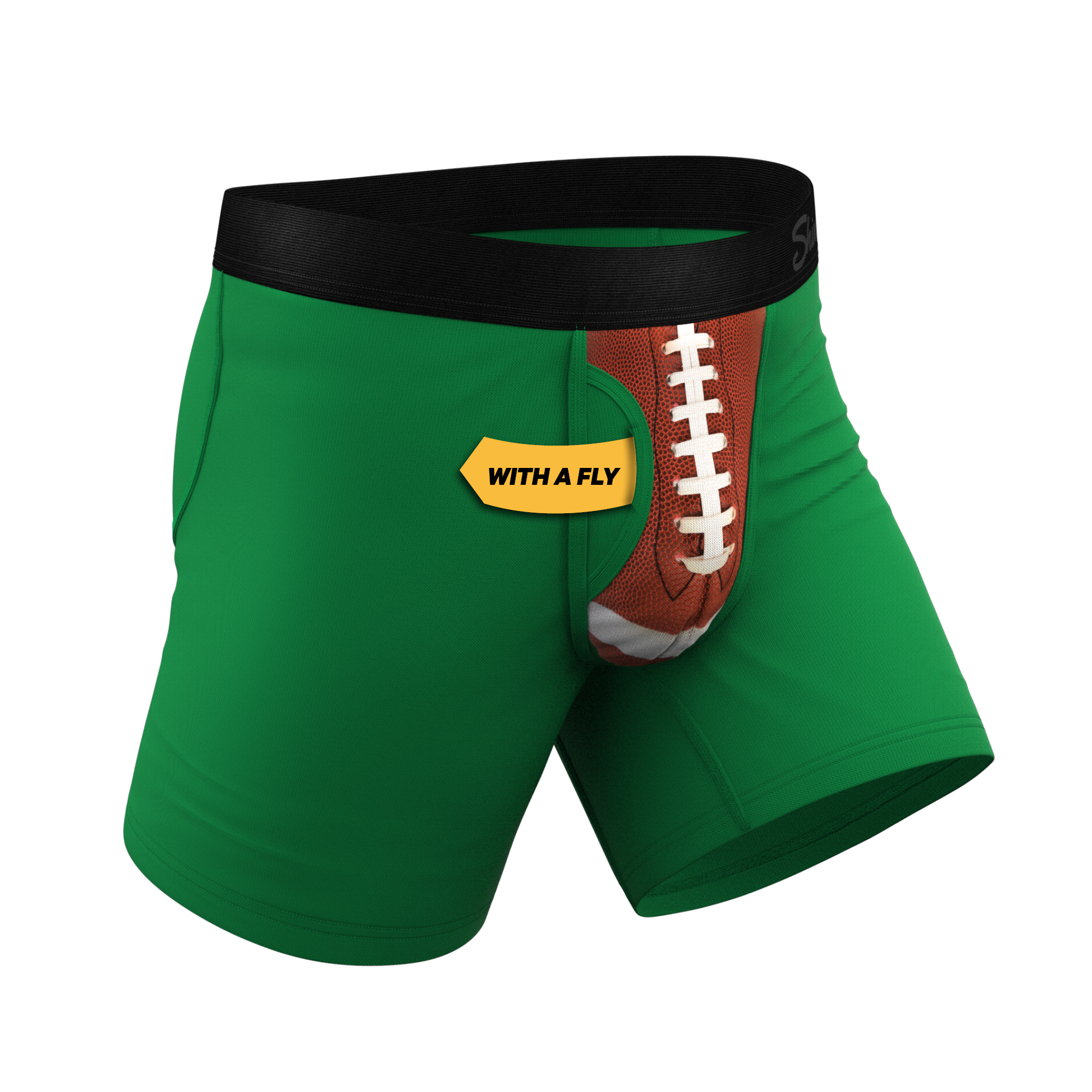 The Quarterback Sack | Football Ball Hammock® Pouch Underwear With Fly - Shinesty