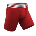 The Ready or Not | Bright Red Retro Ball Hammock® Boxer - Long Leg - Shinesty