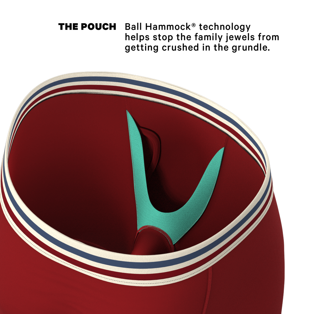 The Ready or Not | Bright Red Retro Ball Hammock® Boxer - Long Leg - Shinesty