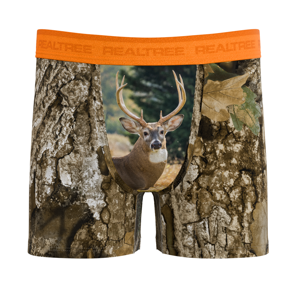 The Wild Game | Realtree x Shinesty Neon Orange Youth Boxer Briefs - Shinesty