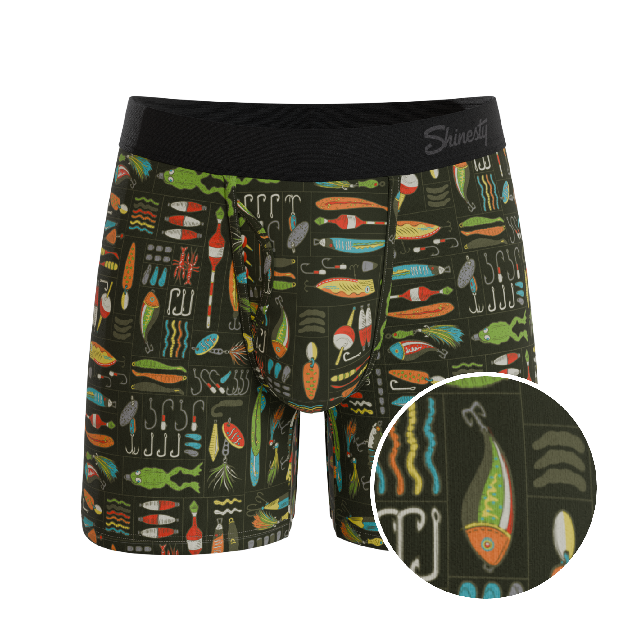 The Reel Nice | Bait Box Ball Hammock® Pouch Underwear With Fly - Shinesty