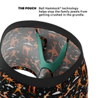 The Rein Dance | Christmas Reindeer Ball Hammock® Pouch Underwear With Fly - Shinesty