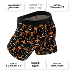 The Rein Dance | Christmas Reindeer Ball Hammock® Pouch Underwear With Fly - Shinesty