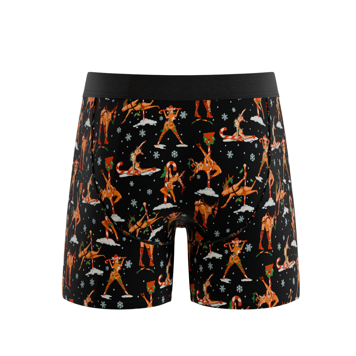 The Rein Dance | Christmas Reindeer Ball Hammock® Pouch Underwear With Fly - Shinesty