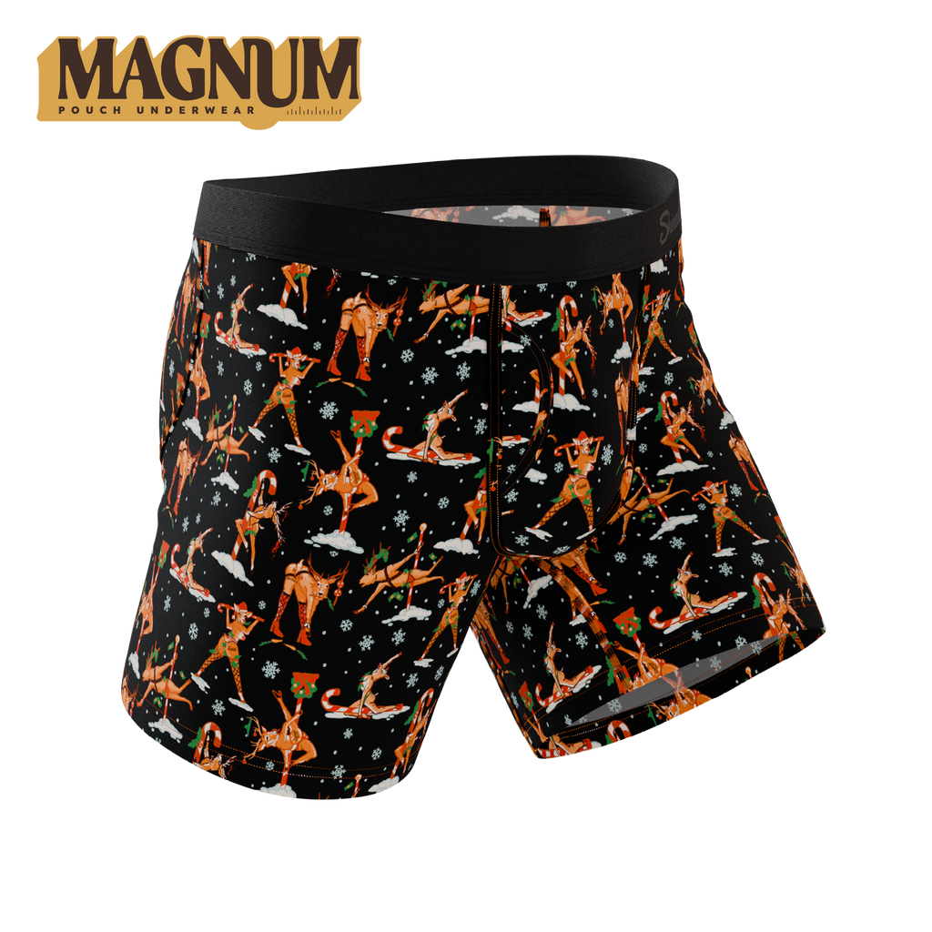 The Rein Dance | Christmas Reindeer Ball Hammock® Magnum Big Pouch Underwear - Shinesty