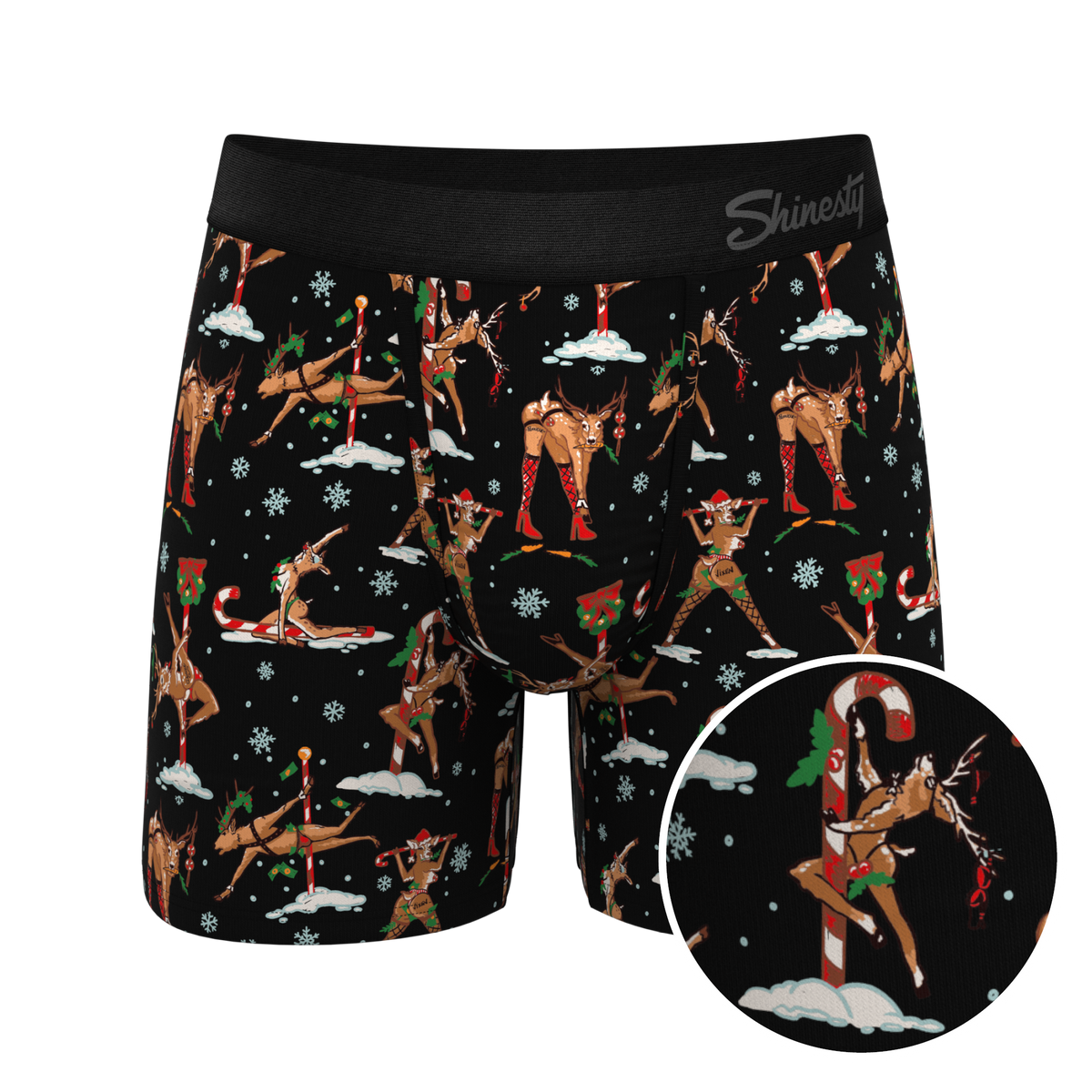 The Rein Dance | Christmas Reindeer Ball Hammock® Pouch Underwear - Shinesty