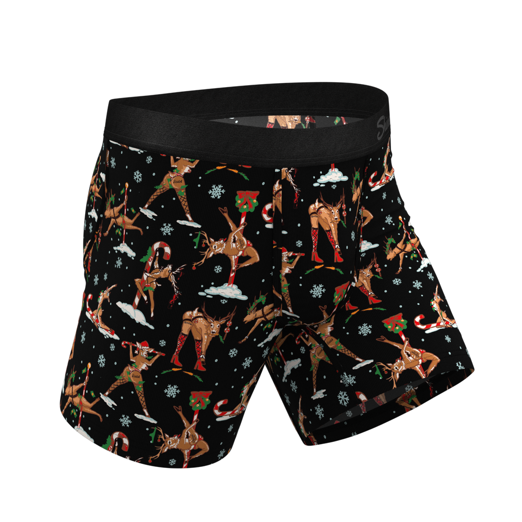 The Rein Dance | Christmas Reindeer Ball Hammock® Pouch Underwear - Shinesty