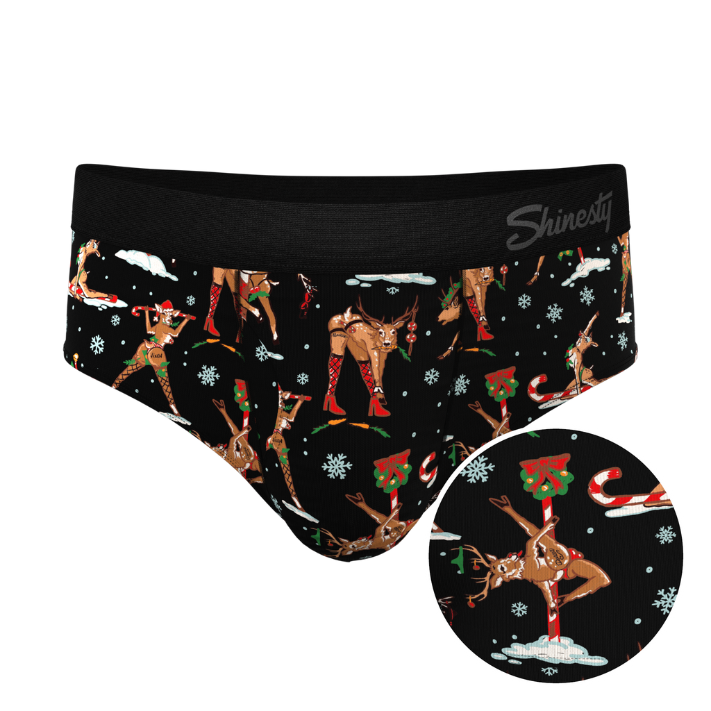 The Rein Dance | Christmas Reindeer Ball Hammock® Pouch Underwear Briefs - Shinesty