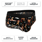 The Rein Dance | Christmas Reindeer Ball Hammock® Pouch Underwear Briefs - Shinesty