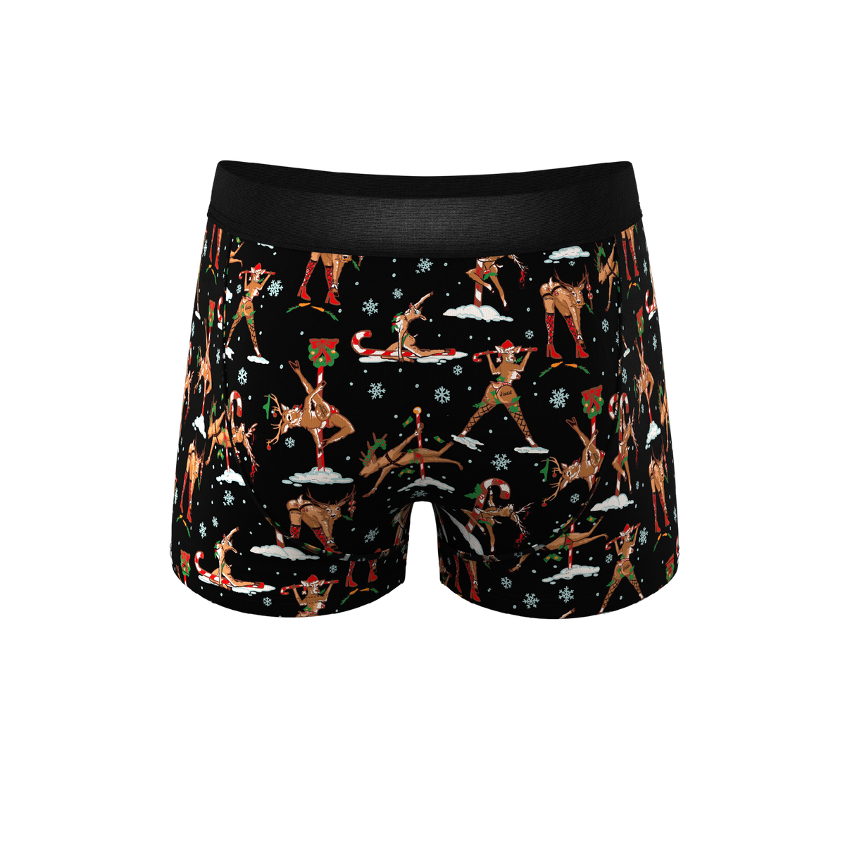 The Rein Dance | Christmas Reindeer Ball Hammock® Pouch Trunks Underwear - Shinesty
