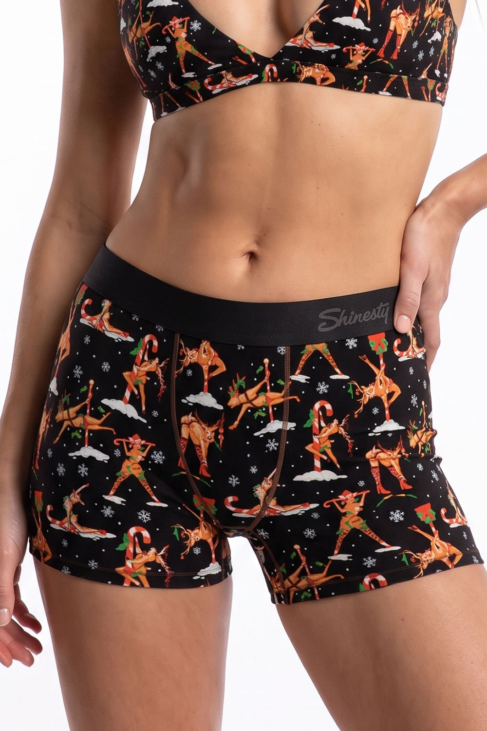 The Rein Dance | Christmas Reindeer Women’s Boxers - Shinesty