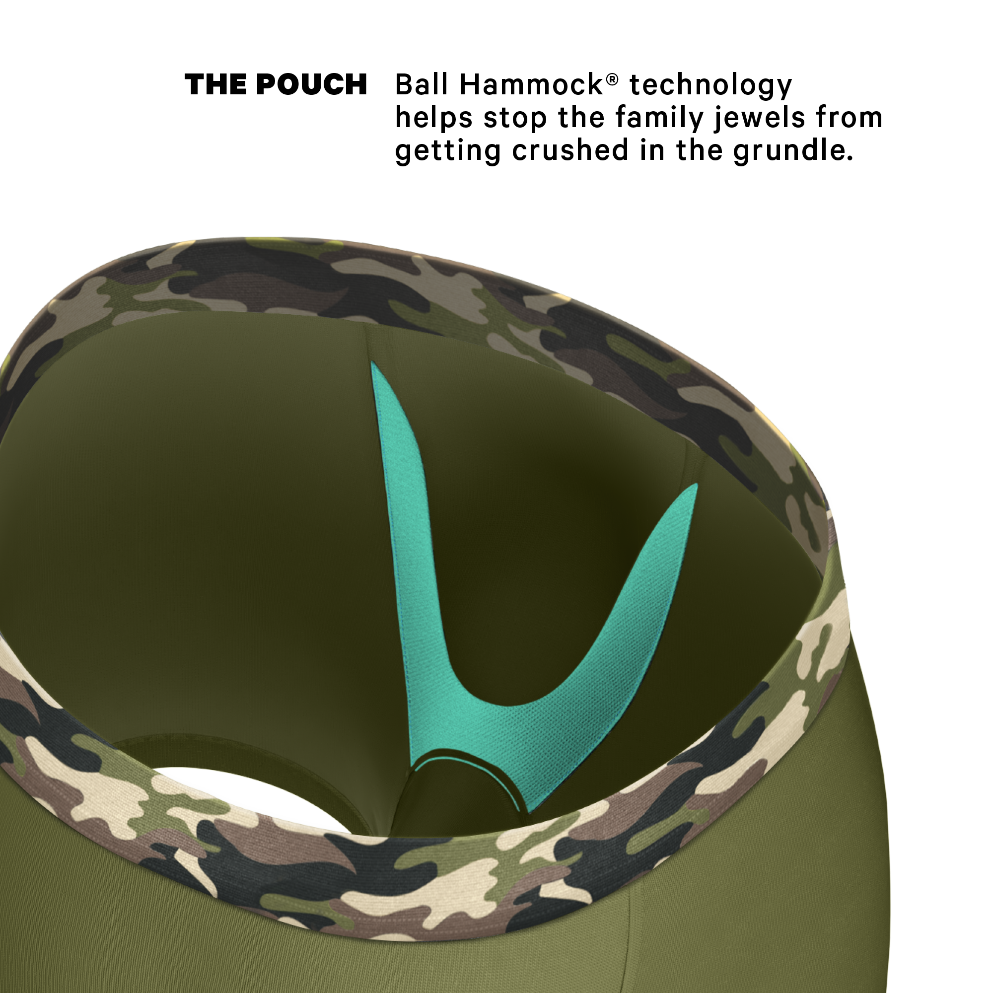 The Reinforcement | Tonal Camo Ball Hammock® Pouch Underwear - Shinesty