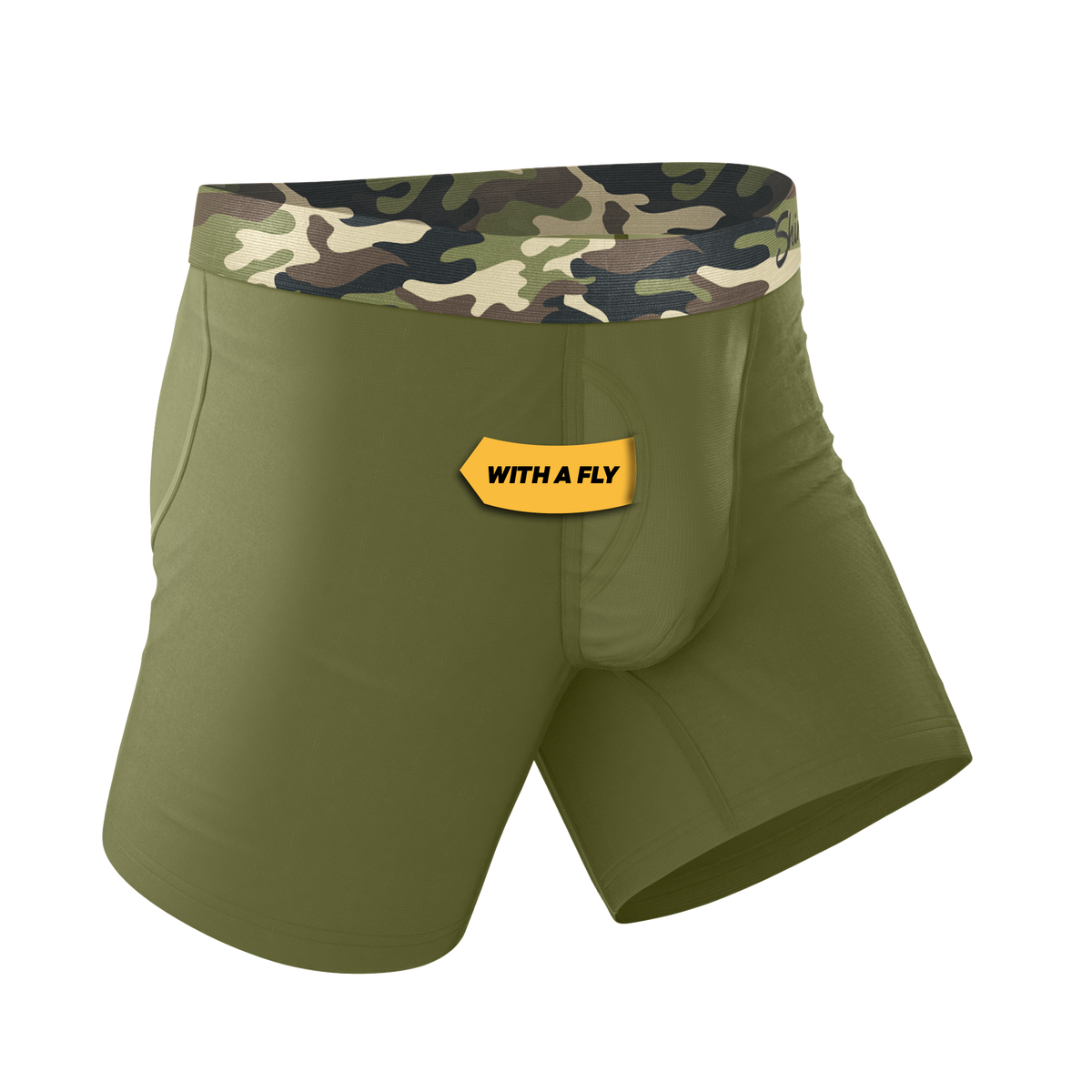 The Reinforcement | Tonal Camo Ball Hammock® Pouch Underwear With Fly - Shinesty