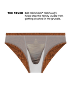 The Reverse Chaps | Western Faux Cracked Leather Ball Hammock® Pouch Swim Brief - Shinesty