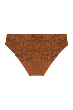 The Reverse Chaps | Western Faux Cracked Leather Ball Hammock® Pouch Swim Brief - Shinesty