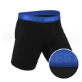 The Rhythm & Blues | Black and Blue Ball Hammock® Boxer - Long Leg - Shinesty