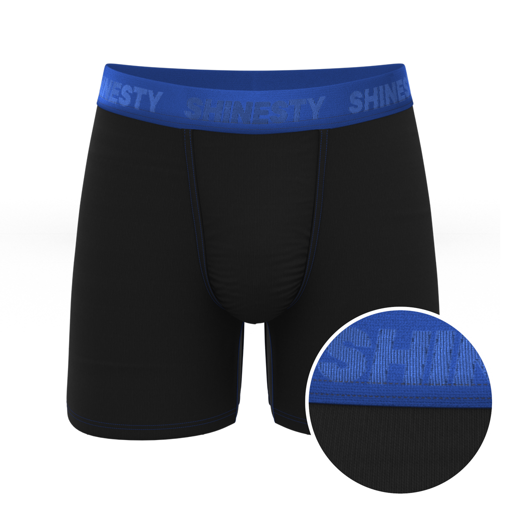 The Rhythm & Blues | Black and Blue Ball Hammock® Pouch Underwear - Shinesty