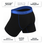 The Rhythm & Blues | Black and Blue Ball Hammock® Pouch Underwear - Shinesty