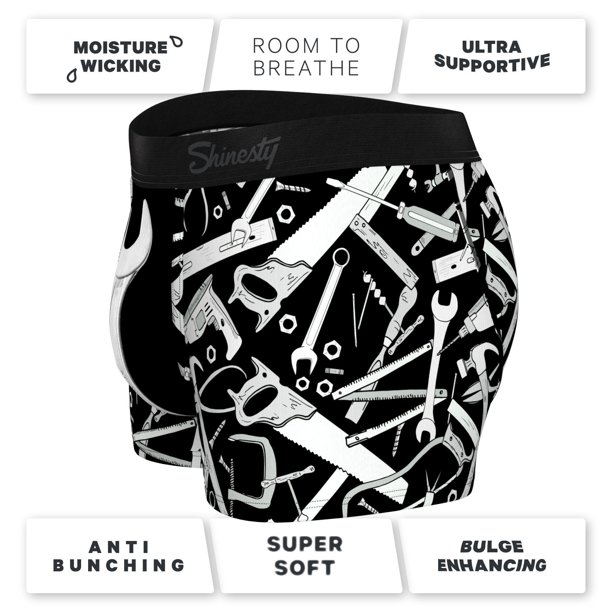 The Righty Tighty | Wrench Ball Hammock® Pouch Trunks Underwear - Shinesty
