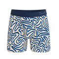 The Rio Grande | Abstract Navy Line Ball Hammock® Pouch Underwear - Shinesty