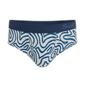 The Rio Grande | Abstract Navy Line Ball Hammock® Pouch Underwear Briefs - Shinesty