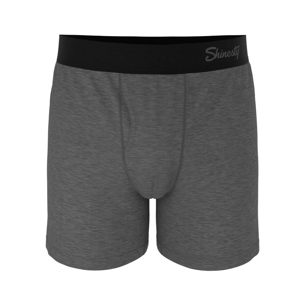 The Rock Solid | Mild Grey Boxers - Shinesty