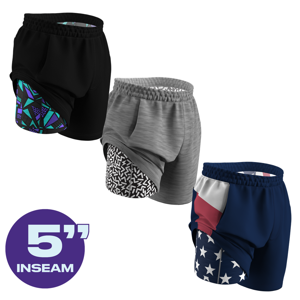 The Rotation | Ball Hammock® 5 Inch Athletic Shorts 3 Pack - Shinesty
