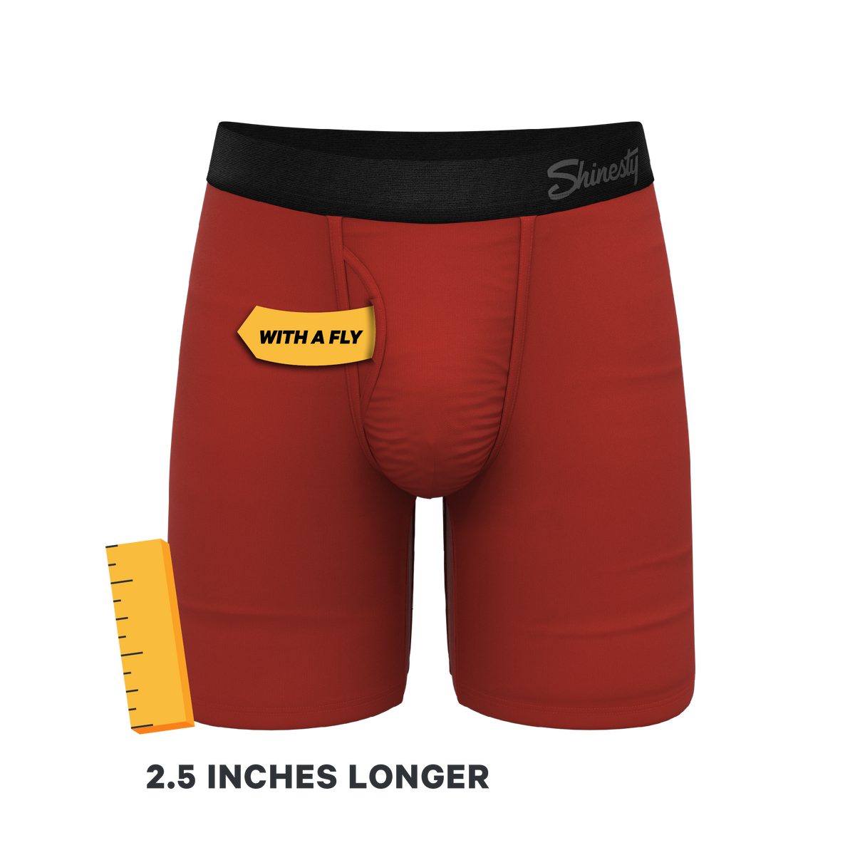 The Rust Fund | Rusty Red Ball Hammock® Boxer - Long Leg - Shinesty