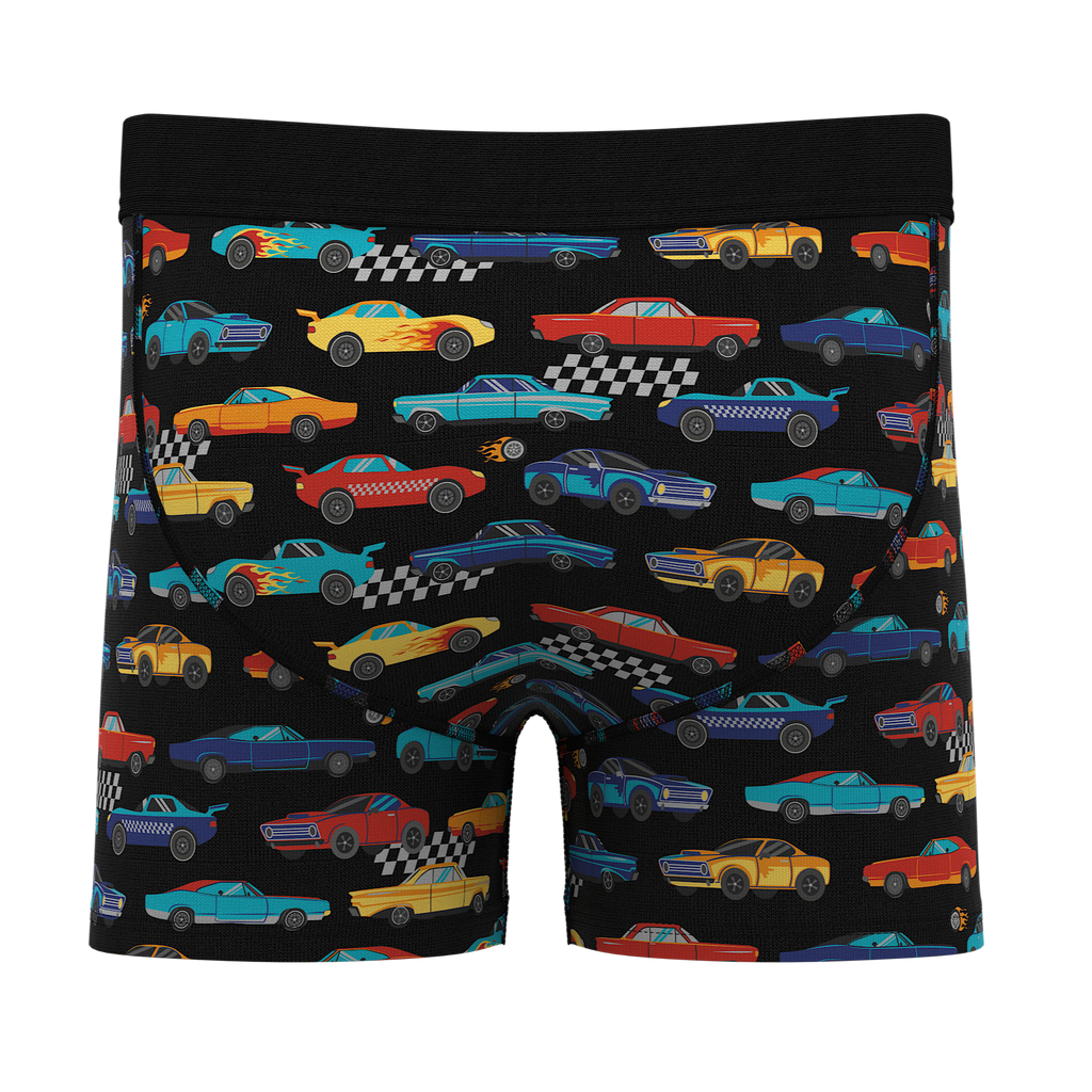 The Start Your Engines | Racecar Youth Boxer Briefs - Shinesty