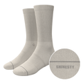 The Sandstorm | Plain Tan Heel Hammock™ Crew Socks - Shinesty
