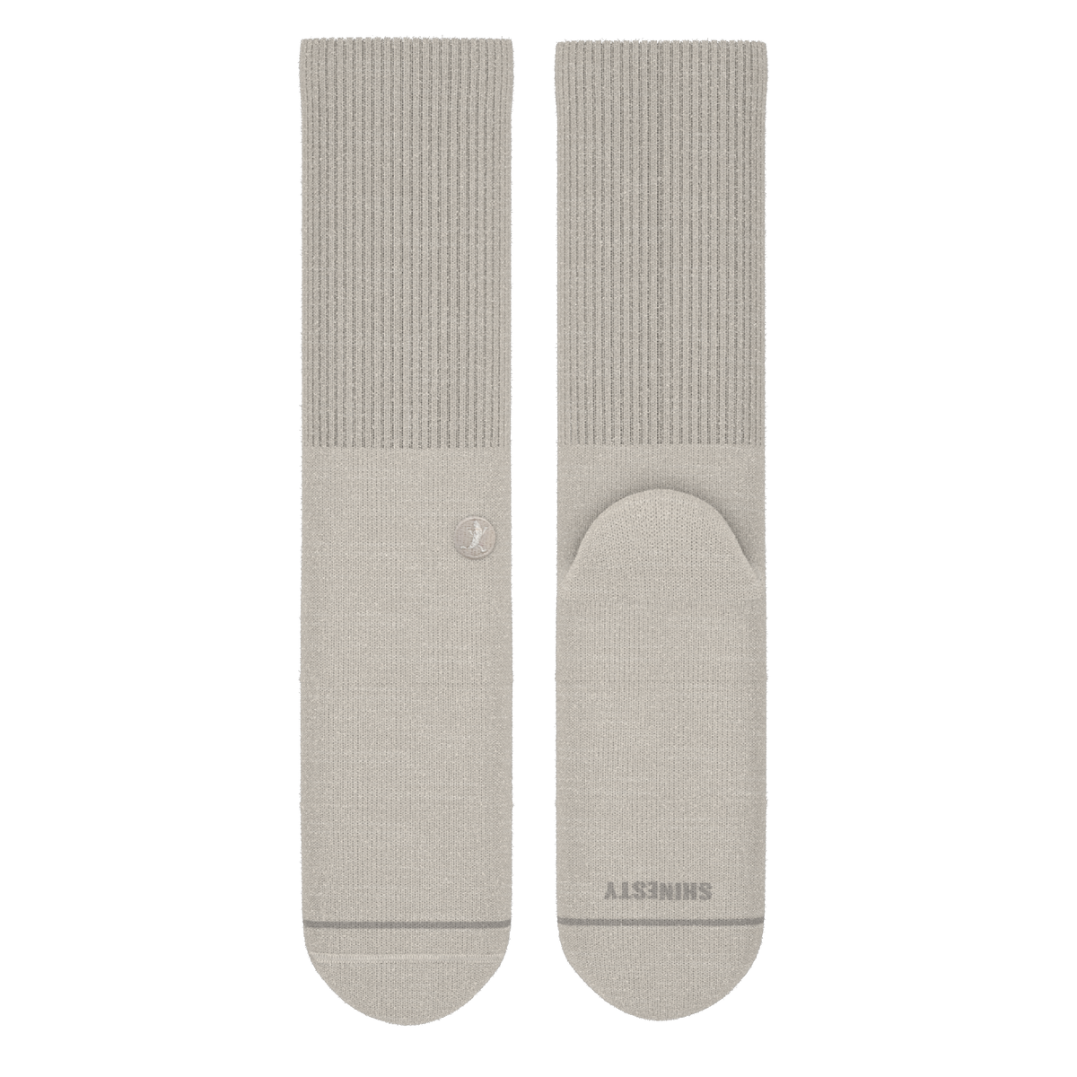 The Sandstorm | Plain Tan Heel Hammock™ Crew Socks - Shinesty