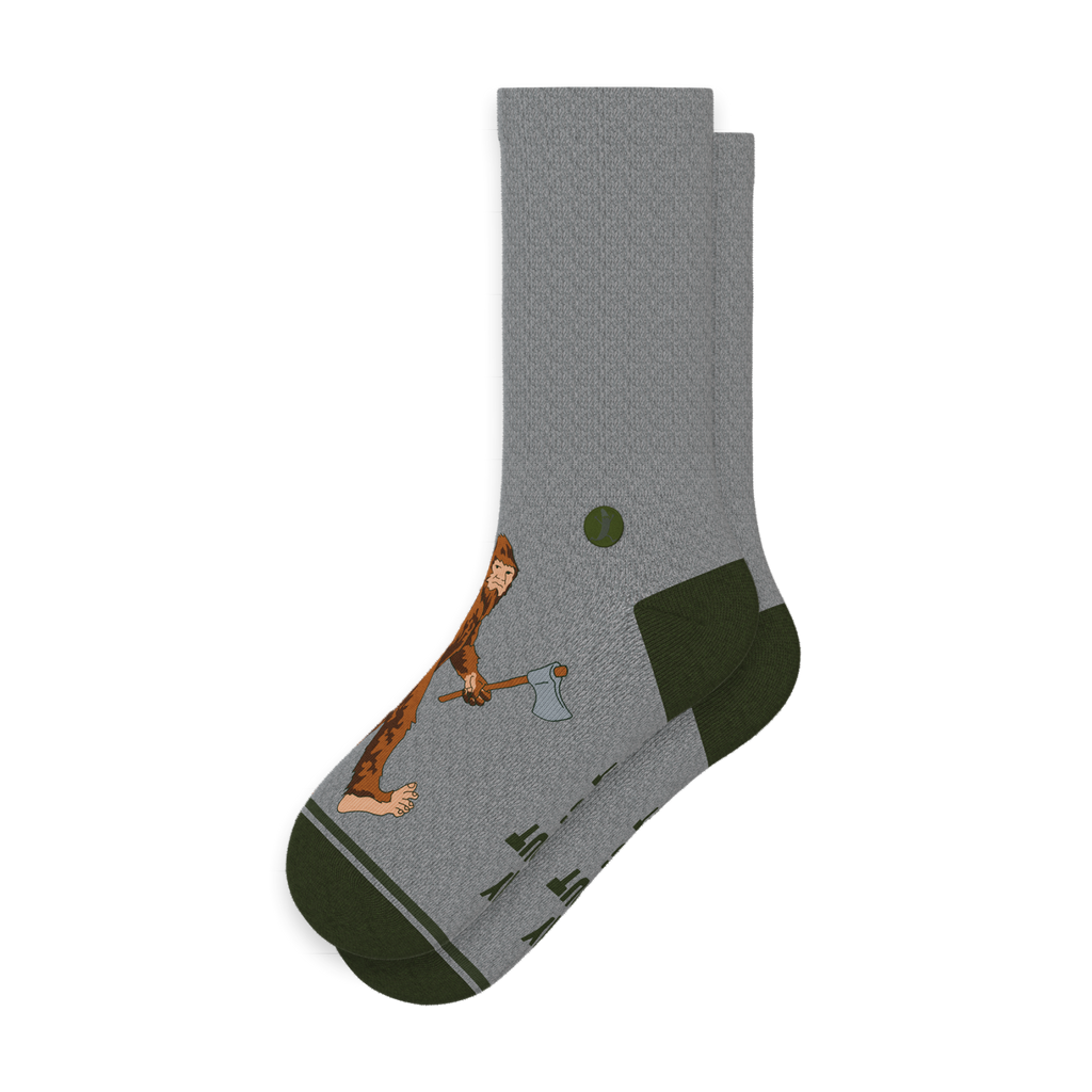 The Sassquatch | Bigfoot Heel Hammock™ Crew Socks - Shinesty
