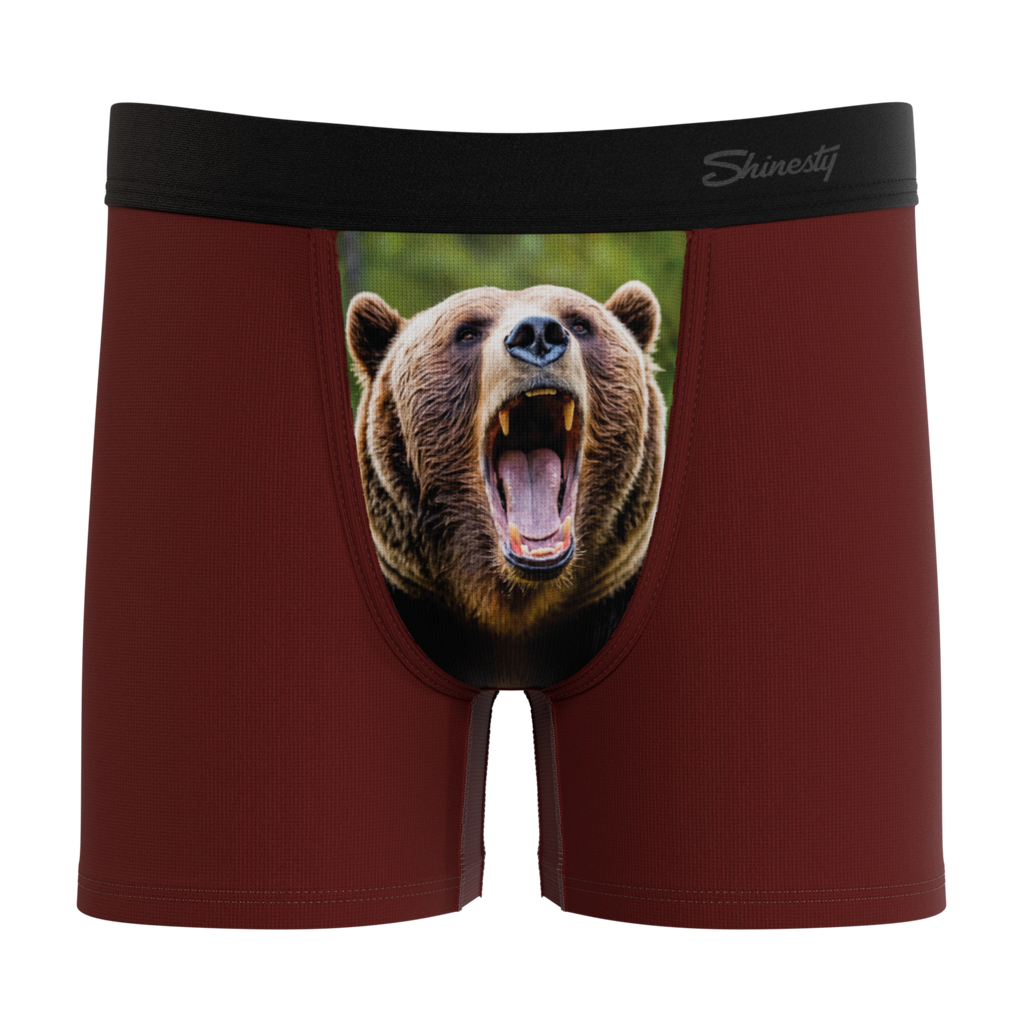 The Scare Bear | Grizzly Bear Youth Boxer Briefs - Shinesty