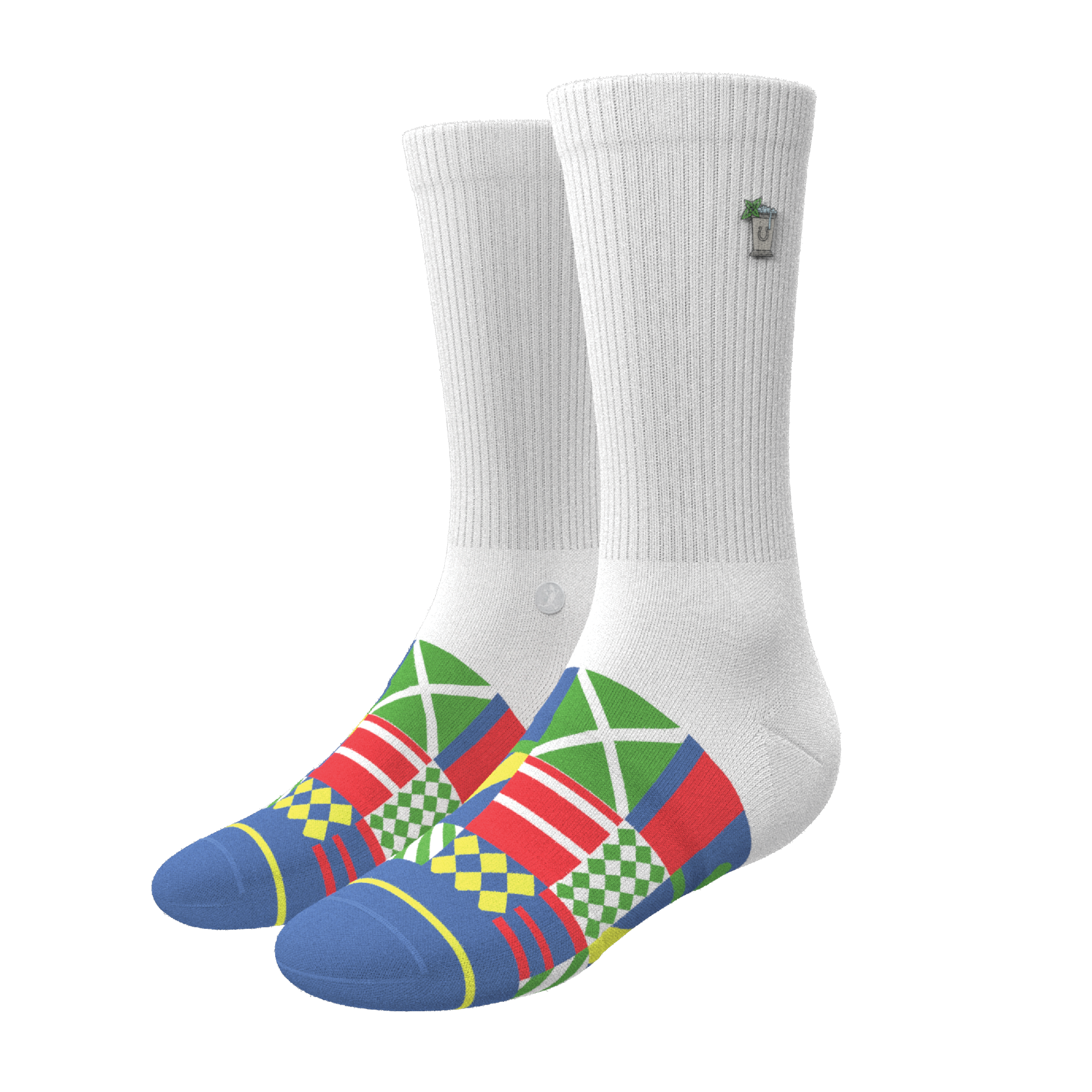 The Secretariat | Derby Flag Heel Hammock™ Crew Socks - Shinesty