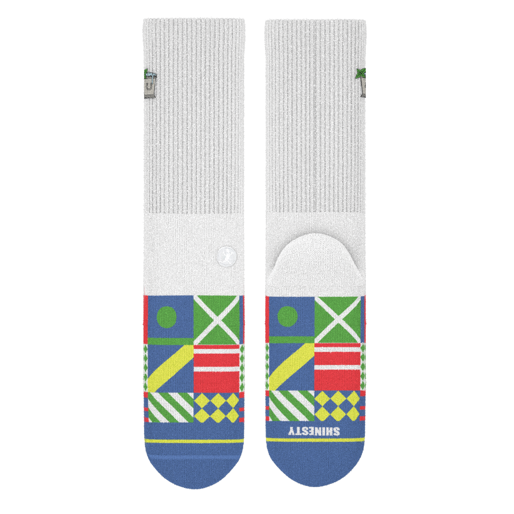 The Secretariat | Derby Flag Heel Hammock™ Crew Socks - Shinesty
